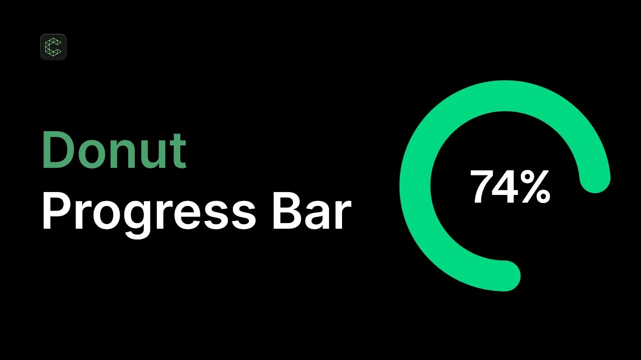 Donut Progress Chart Animation in Cavalry